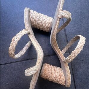 Dolce Vita Cream Braided Sandals